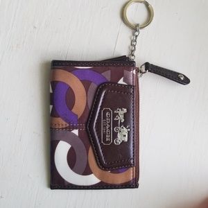 Coach wallet keychain